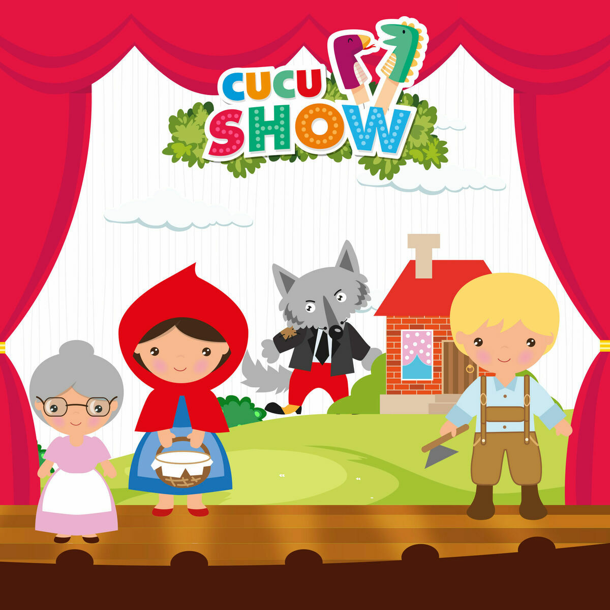 Marionetă de Pluș Colorbaby Scufița Roșie - Jucarii si jocuri, Marionete și păpuși