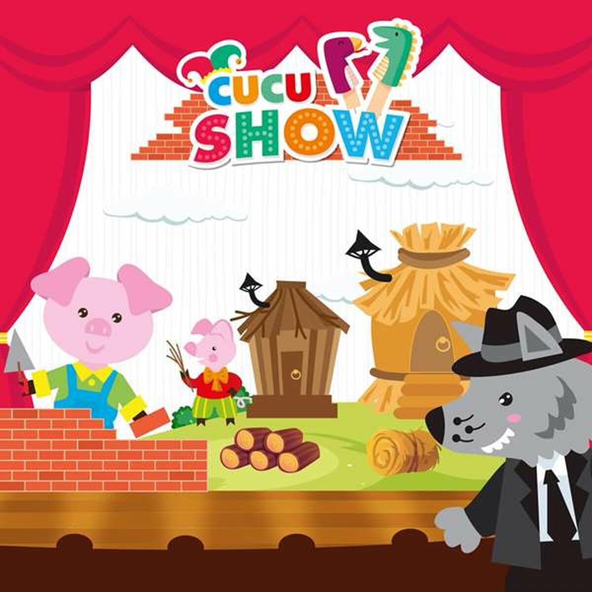 Marionetă de Pluș 3 Little Pigs - Jucarii si jocuri, Marionete și păpuși