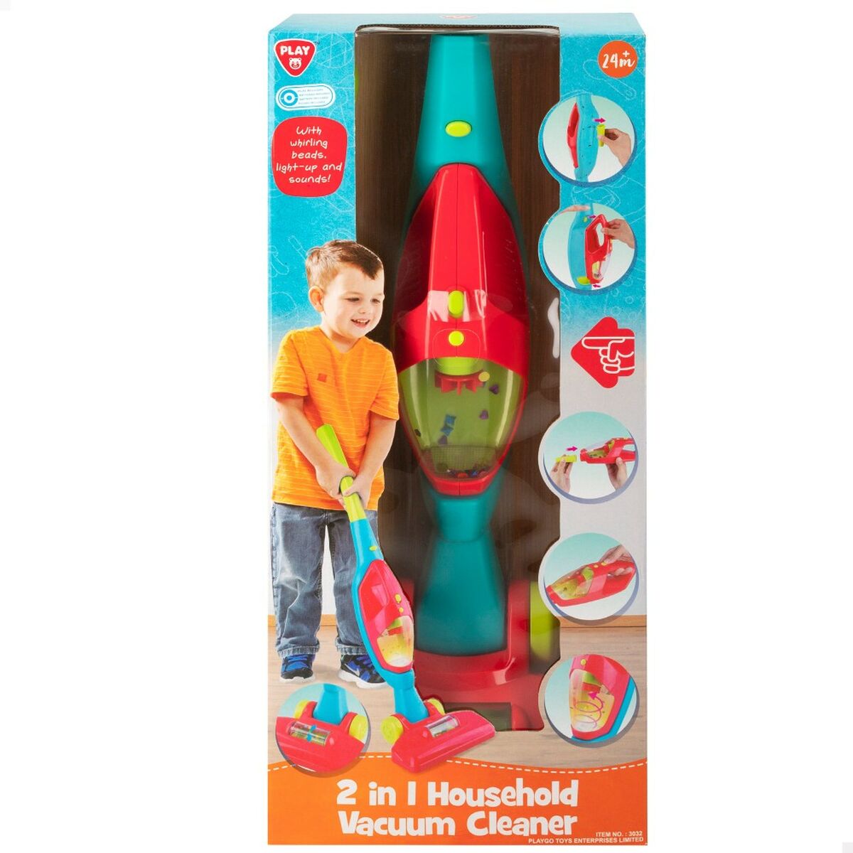 Aspirator PlayGo 2 în 1 22,5 x 67 x 15 cm - Jucarii si jocuri, Imitații de jocuri