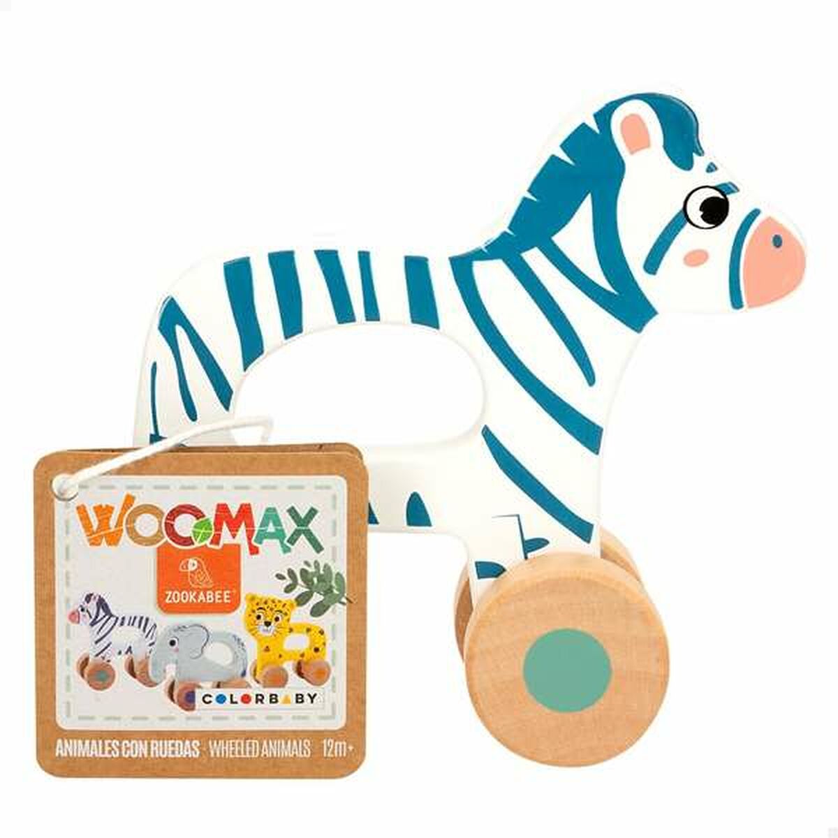Jucărie de tras și împins Colorbaby 13 x 5 x 12,5 cm - Bebelus, Jucăriile copilăriei timpurii