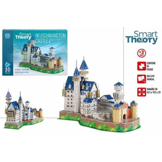Puzzle 3D Colorbaby New Swan Castle 43,5 x 18,5 x 33 cm 95 Piese - Jucarii si jocuri, Puzzle-uri și puzzle-uri