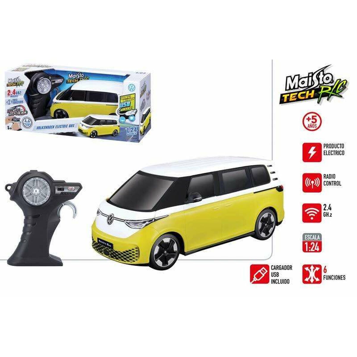Mașină Radio Control Colorbaby Volkswagen 1:24 - Jucarii si jocuri, Vehicule