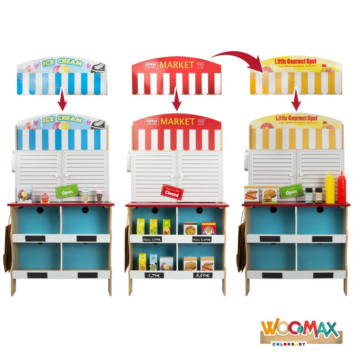 Bucătărie de Jucărie Play & Learn 60 x 109 x 40 cm - Jucarii si jocuri, Imitații de jocuri