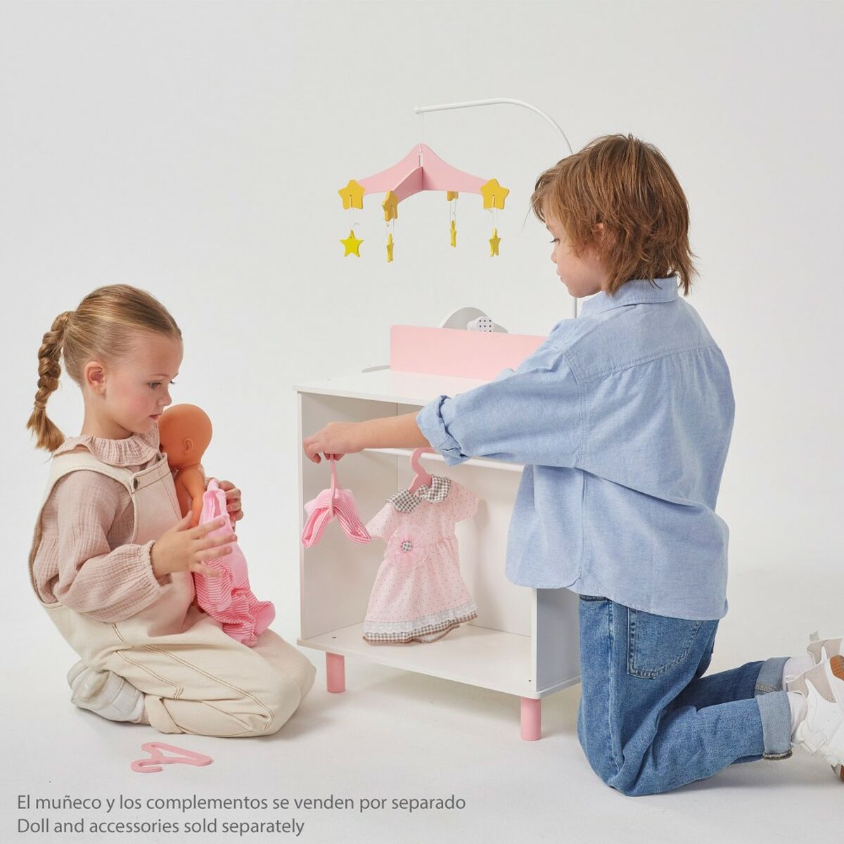 Masă de Schimbat Hainele Păpușilor Teamson 4 Piese 61 x 92,5 x 47,5 cm - Jucarii si jocuri, Păpuși și accesorii