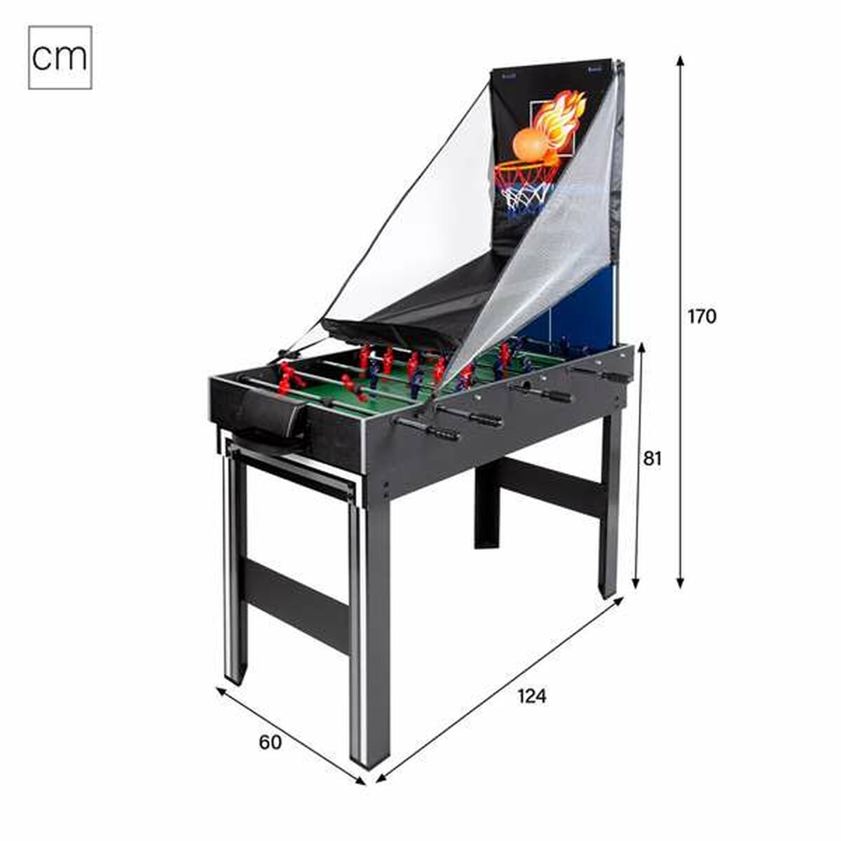 Masă cu mai multe jocuri Colorbaby Plastic 124 x 81 x 60 cm - Jucarii si jocuri, Jocuri și accesorii