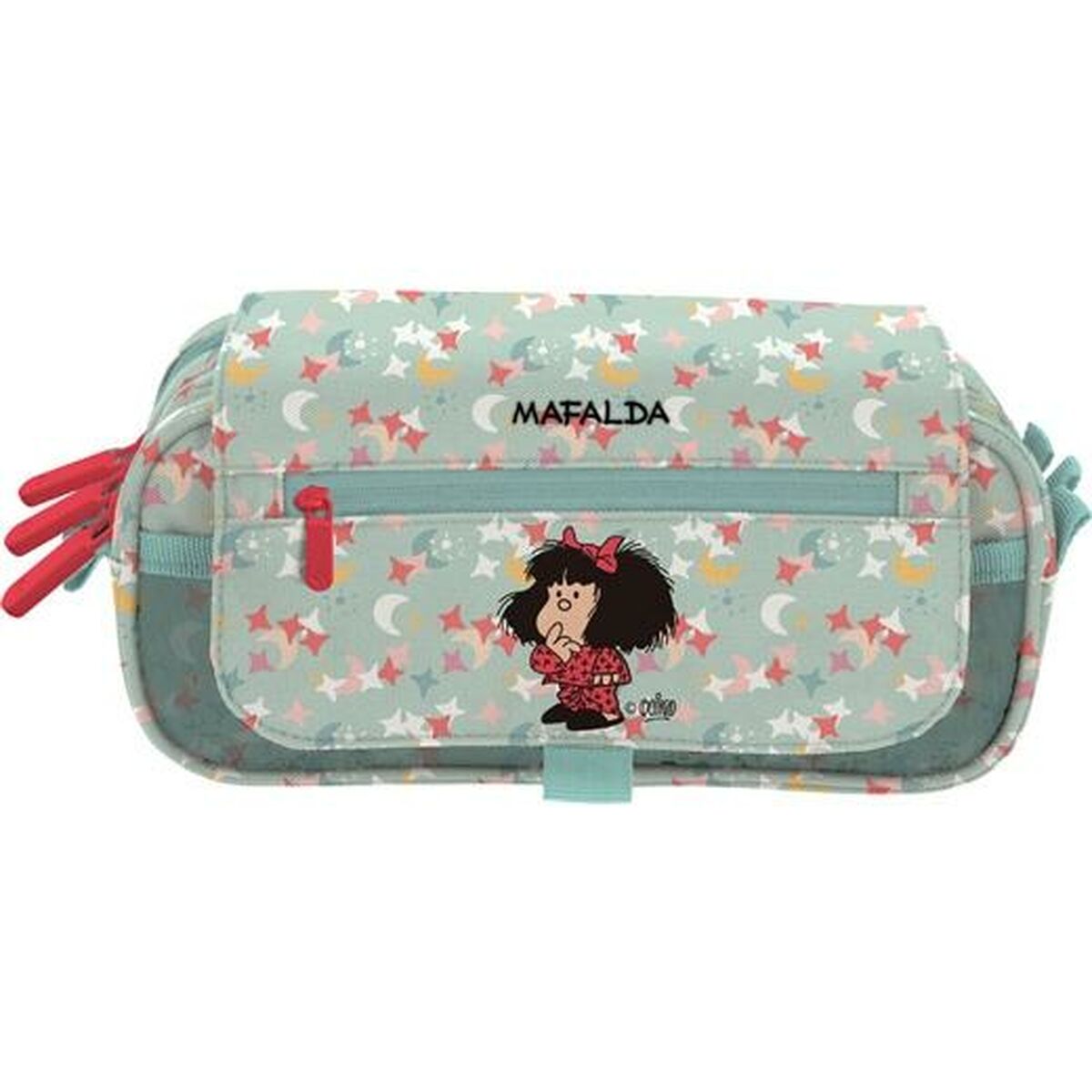 Penar triplu Mafalda Multicolor 23 x 10 x 10 cm - Birou și papetărie, Material școlar și educațional