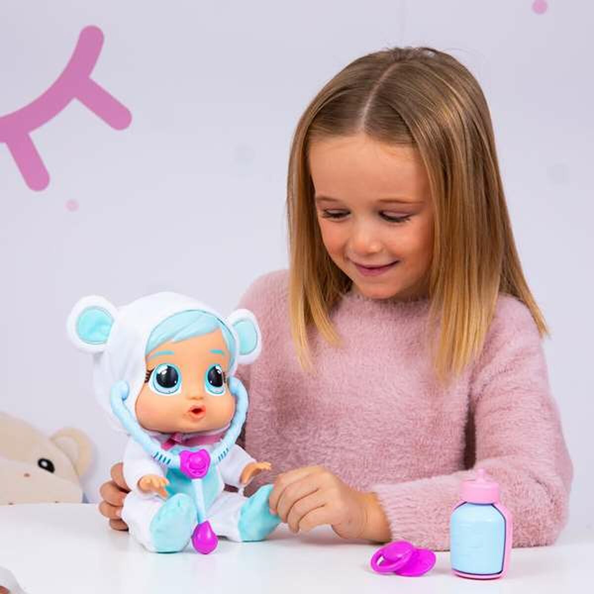 Păpușă Bebe Cry Babies IMC Toys Kristal Loving Care 26 cm - Jucarii si jocuri, Păpuși și accesorii