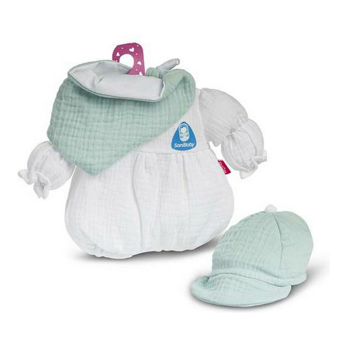 Hainele păpușii Berjuan Sanibaby Antibacteriană Verde (40 cm) - Jucarii si jocuri, Păpuși și accesorii