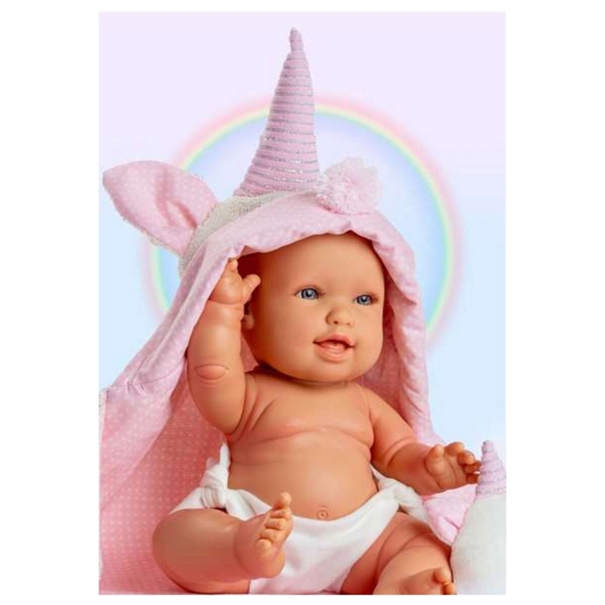 Păpușă bebeluș cu accesorii Berjuan Unicorn (38 cm) - Jucarii si jocuri, Păpuși și accesorii