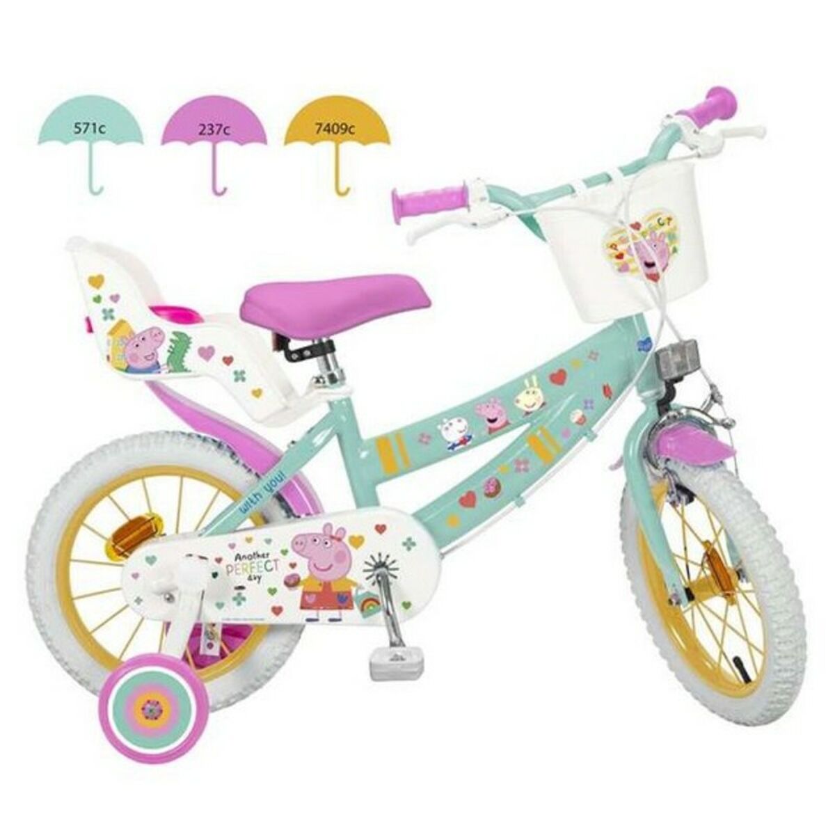 Bicicletă pentru copii Peppa Pig 12" 12" - Sport și în aer liber, Ciclism