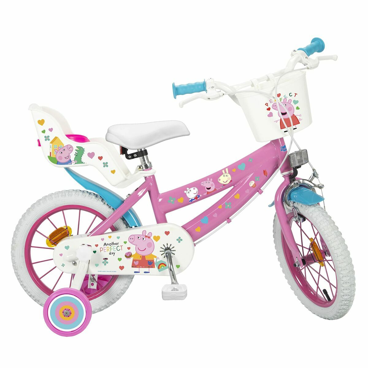 Bicicletă pentru copii Peppa Pig Toimsa 1495 14" Roz Multicolor - Sport și în aer liber, Ciclism