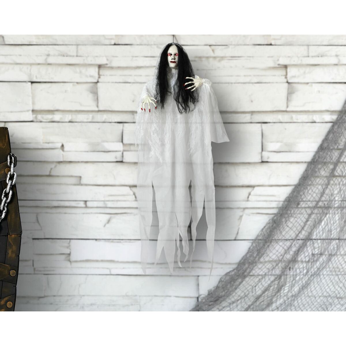Decorațiune pentru Halloween S1125772 Alb 120 cm - Acasă și bucătărie, Decorațiune interioară