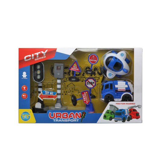 Set de Jucării cu Vehicule City Series Police 38 x 22 cm - Jucarii si jocuri, Vehicule