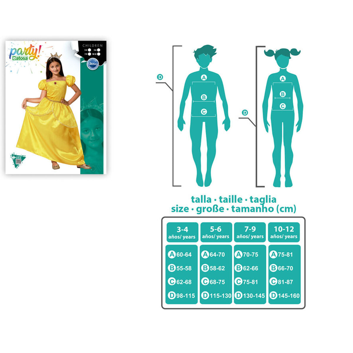 Costum Deghizare pentru Copii Auriu* Prințesă - Jucarii si jocuri, Costume și accesorii