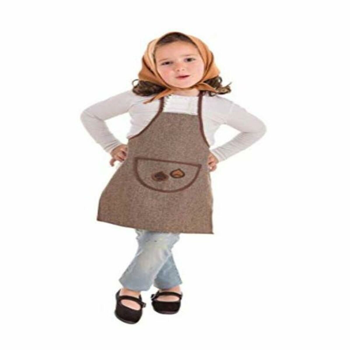 Costum Deghizare pentru Copii Fată care culege castane S 7-9 Ani - Jucarii si jocuri, Costume și accesorii