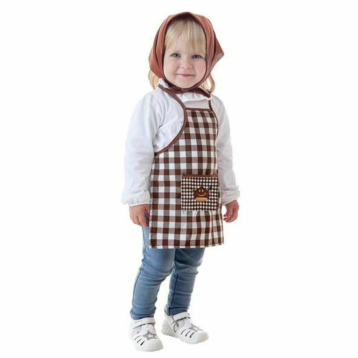 Costum Deghizare pentru Copii Bucătăreasă Maro - Jucarii si jocuri, Costume și accesorii
