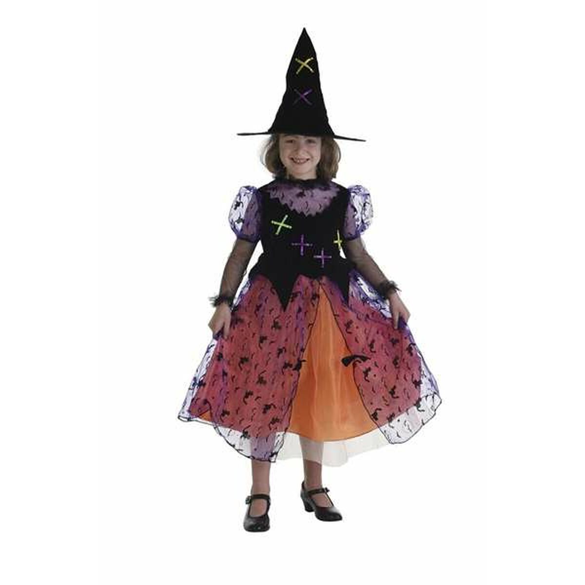 Costum Deghizare pentru Copii Vrăjitoare 7-9 Ani (2 Piese) - Jucarii si jocuri, Costume și accesorii