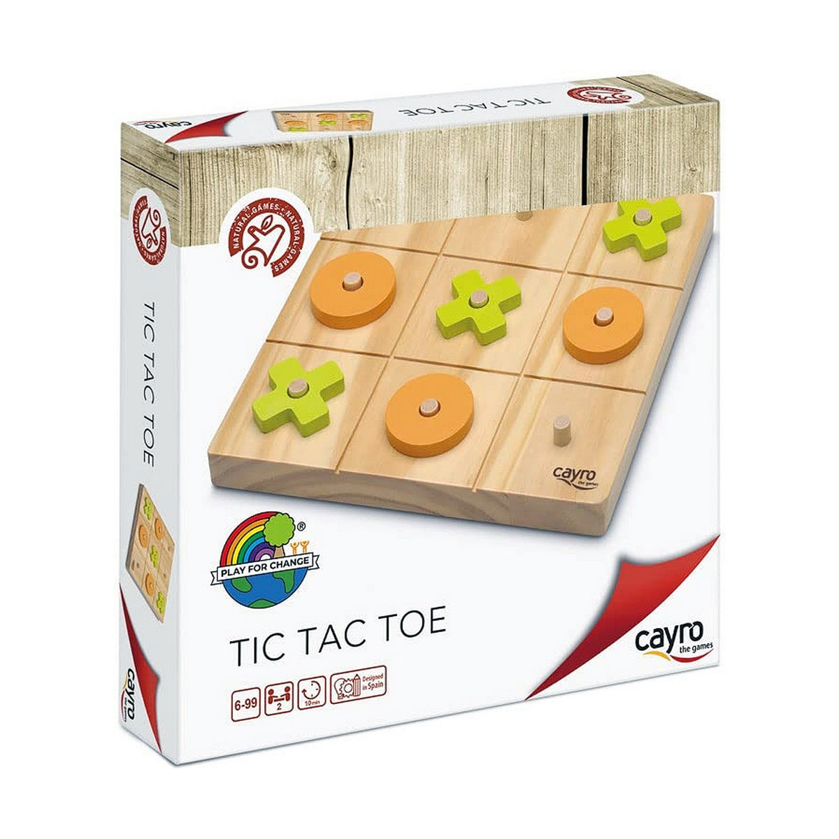 Joc X și Zero Cayro Tic Tac Toe 20 x 20 x 4 cm - Jucarii si jocuri, Jocuri și accesorii