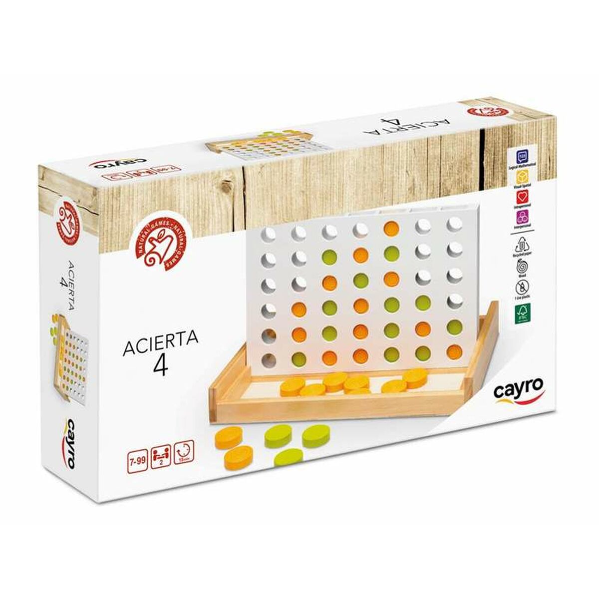 Joc de Masă Cayro 42 Piese 4 în Linie 28,5 x 17 x 4 cm - Jucarii si jocuri, Jocuri și accesorii