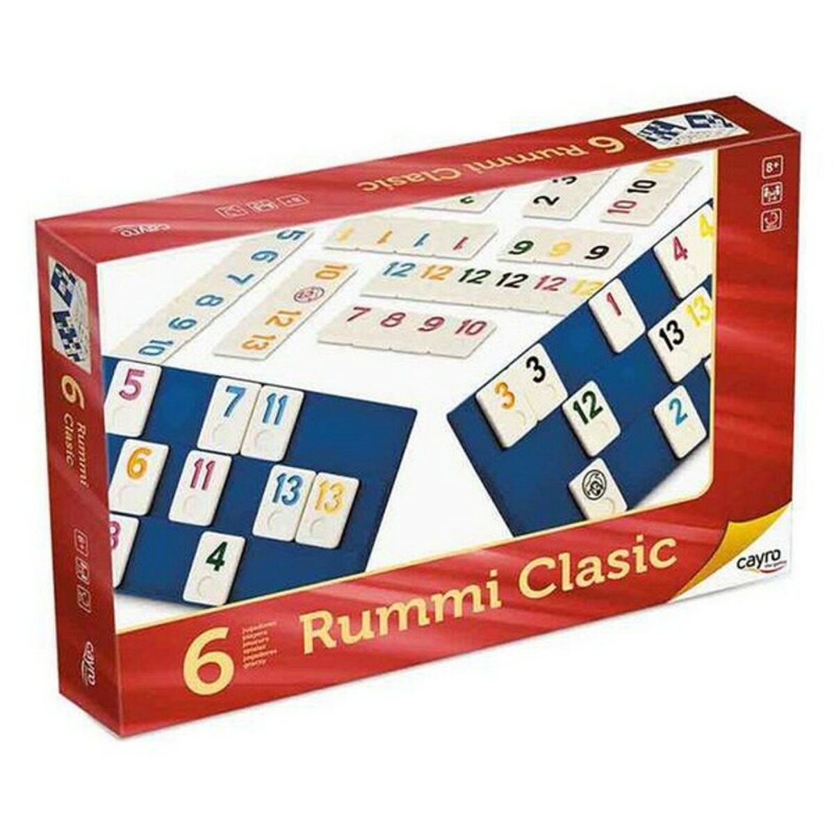 Joc de Masă Rummi Classic Cayro (ES-PT-EN-FR-IT-DE) (ES-PT-EN-FR-IT-GR) (35 x 26 x 6 cm) - Jucarii si jocuri, Jocuri și accesorii