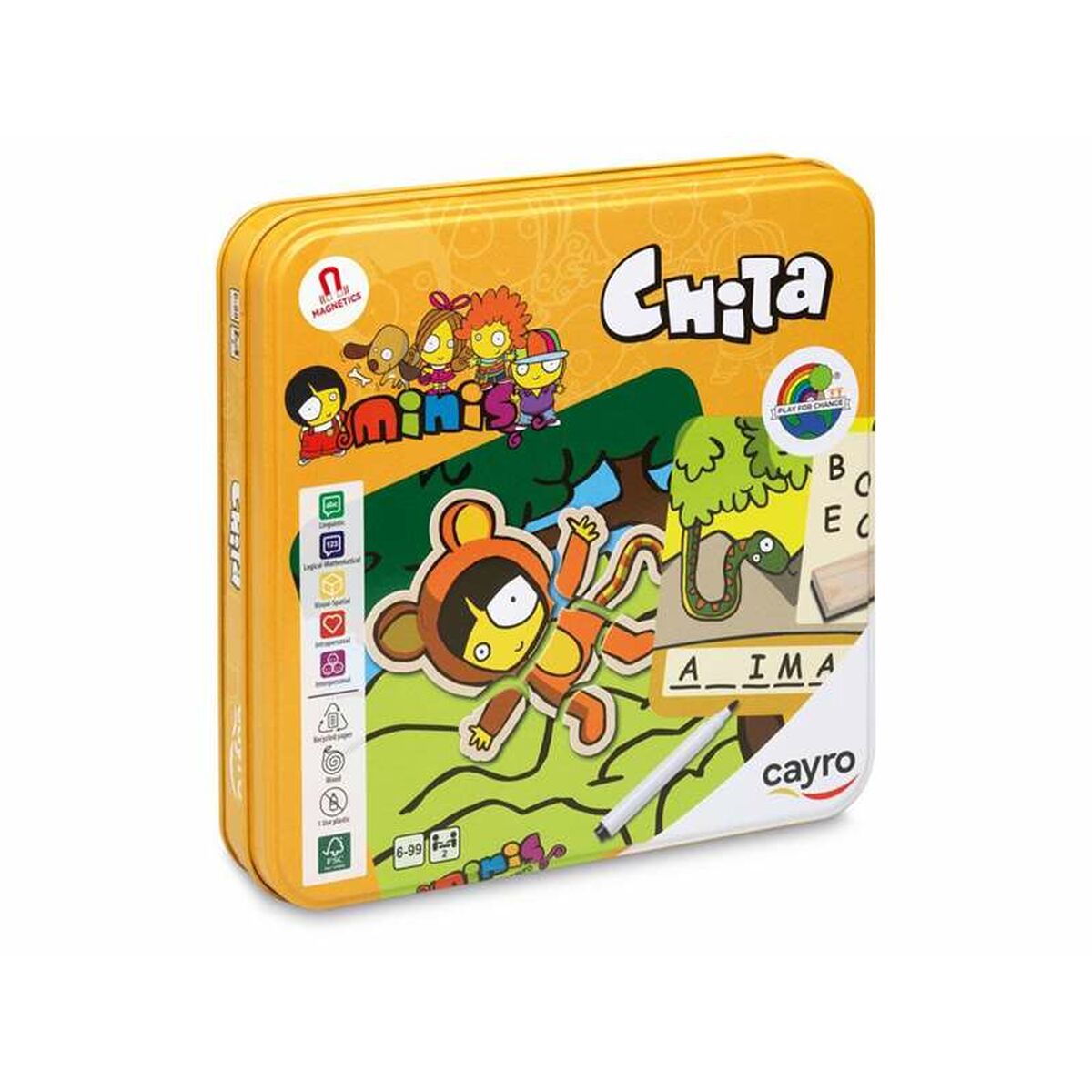 Joc Educație pentru Copii Cayro Chita 19 x 19 x 3,5 cm 8 Piese - Jucarii si jocuri, Jocuri și accesorii