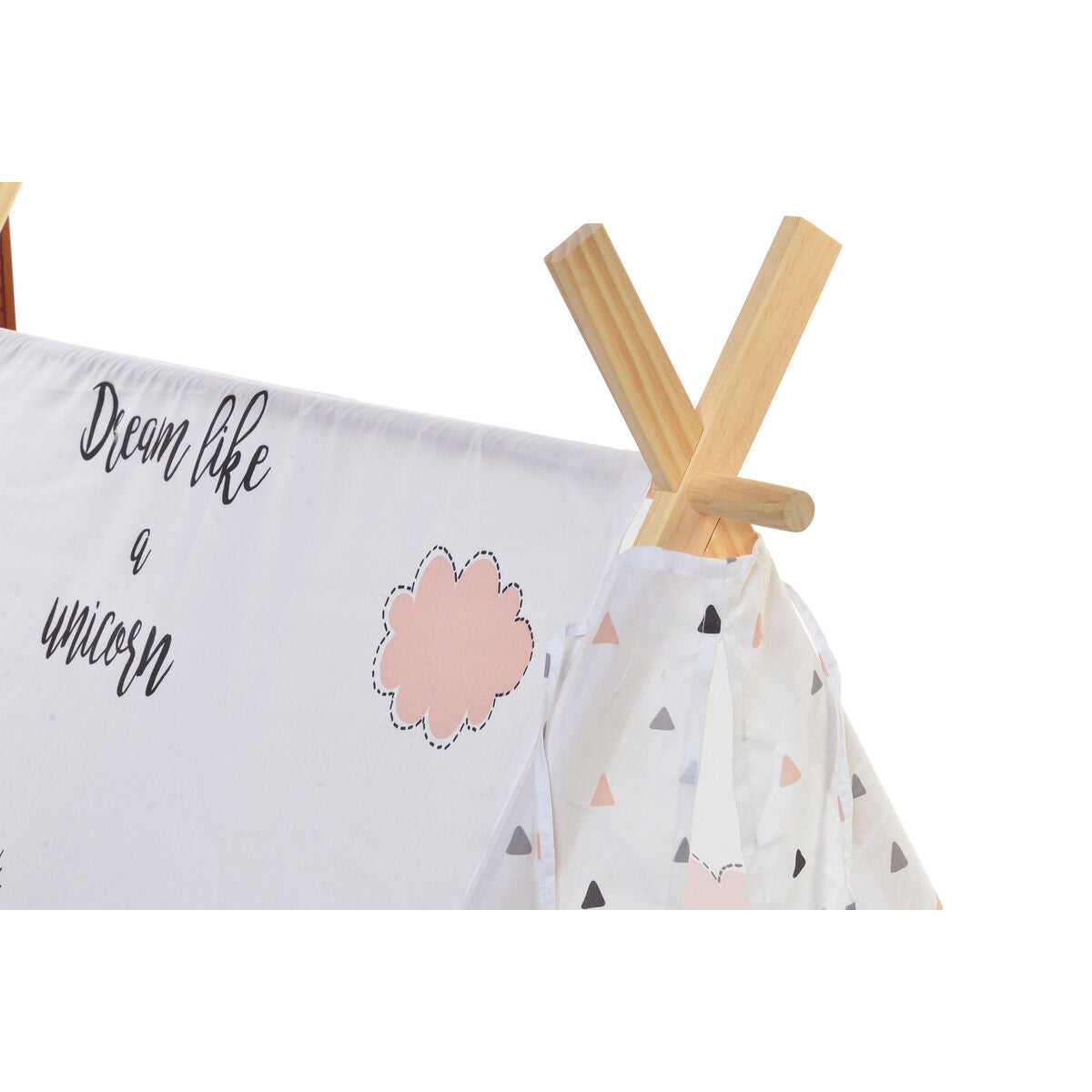 Cort DKD Home Decor Bumbac Lemn Unicorn (110 x 110 x 106 cm) - Jucarii si jocuri, În aer liber și sport