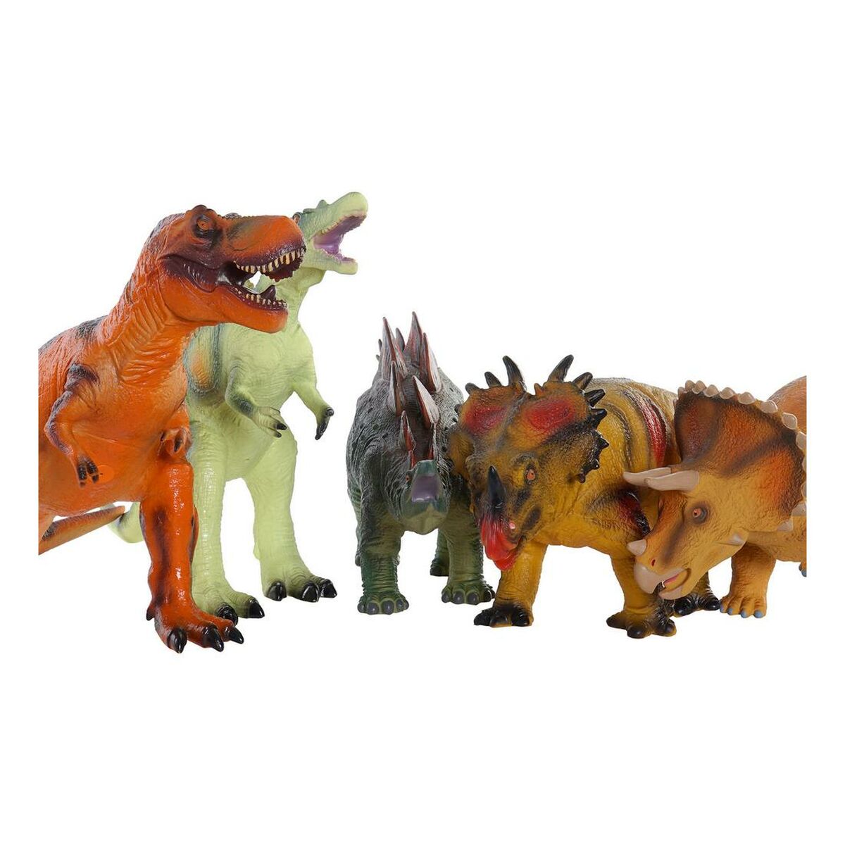 Dinozaur DKD Home Decor 6 Unități 48 x 23 x 34,5 cm Moale - Jucarii si jocuri, Păpuși și figurine