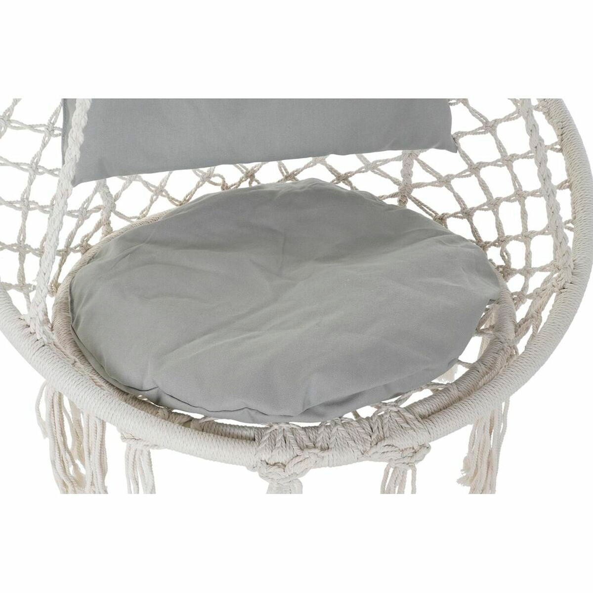 Hamac DKD Home Decor Bej Gri Castaniu 82 x 62 x 123 cm (82 x 62 x 123 cm) - Curte, Mobilier de grădină și accesorii