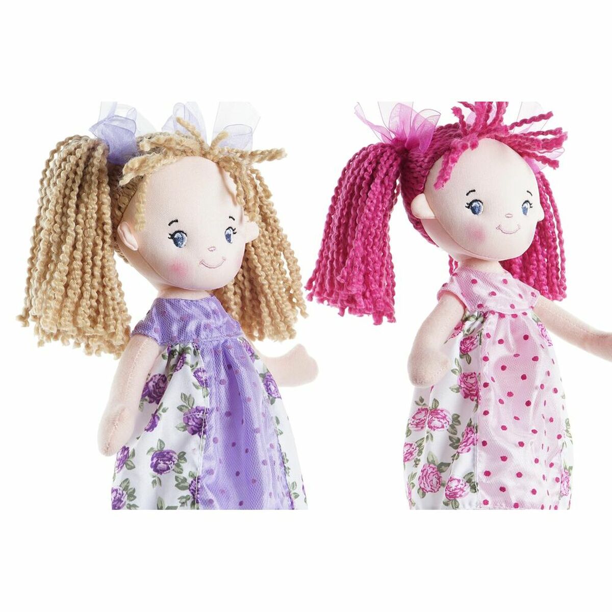 Păpușă din Cârpe DKD Home Decor (20 x 8 x 30 cm) (2 Unități) - Jucarii si jocuri, Păpuși și accesorii