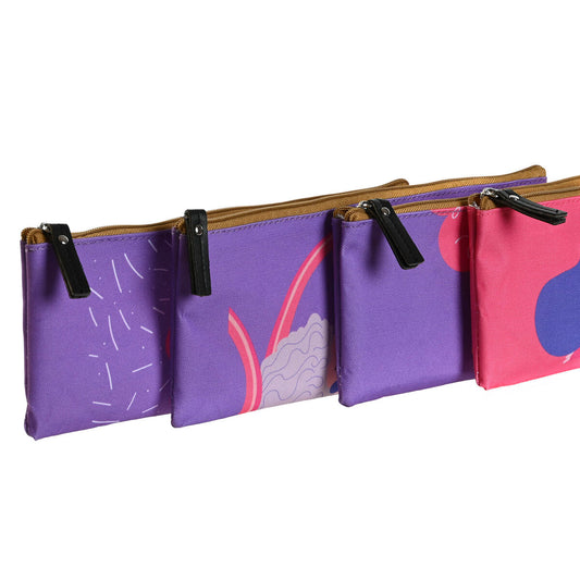 Carcasă DKD Home Decor Roz Liliachiu 23 x 1 x 9 cm (4 Unități) - Birou și papetărie, Material școlar și educațional