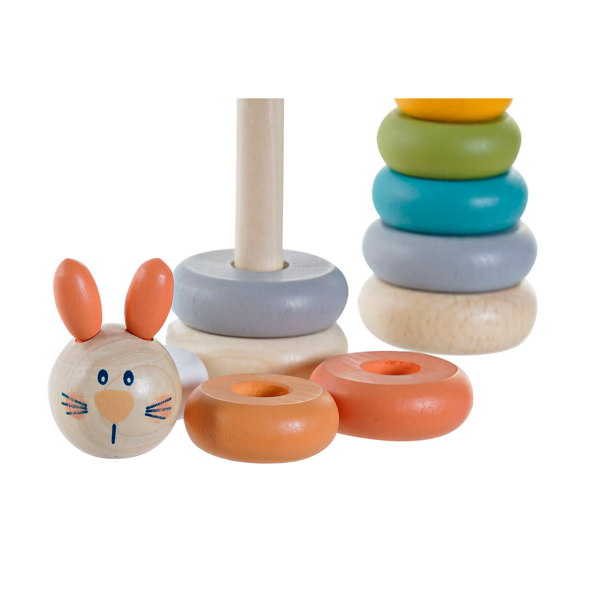 Joc Educativ Home ESPRIT 5,5 x 5,5 x 14 cm animale (2 Unități) - Jucarii si jocuri, Jocuri și accesorii