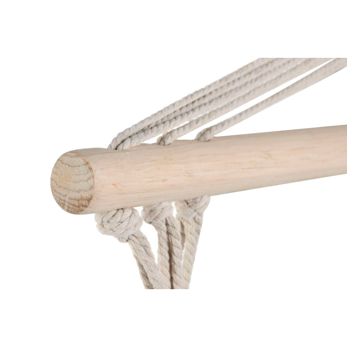 Zahradní židle Home ESPRIT Alb Natural Bumbac Lemn 90 x 50 x 130 cm - Curte, Mobilier de grădină și accesorii