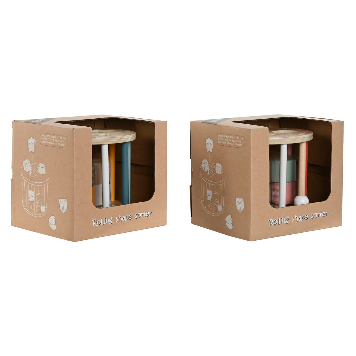 Joc Educativ Home ESPRIT 13 x 13 x 11 cm (2 Unități) - Jucarii si jocuri, Jocuri și accesorii