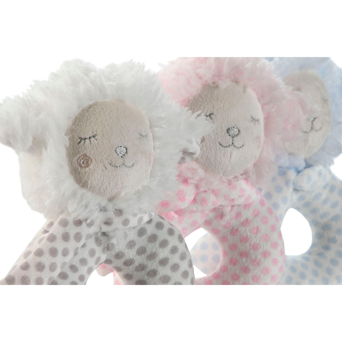 Zornăitoare Home ESPRIT 12 x 7 x 17 cm (3 Unități) - Bebelus, Jucăriile copilăriei timpurii