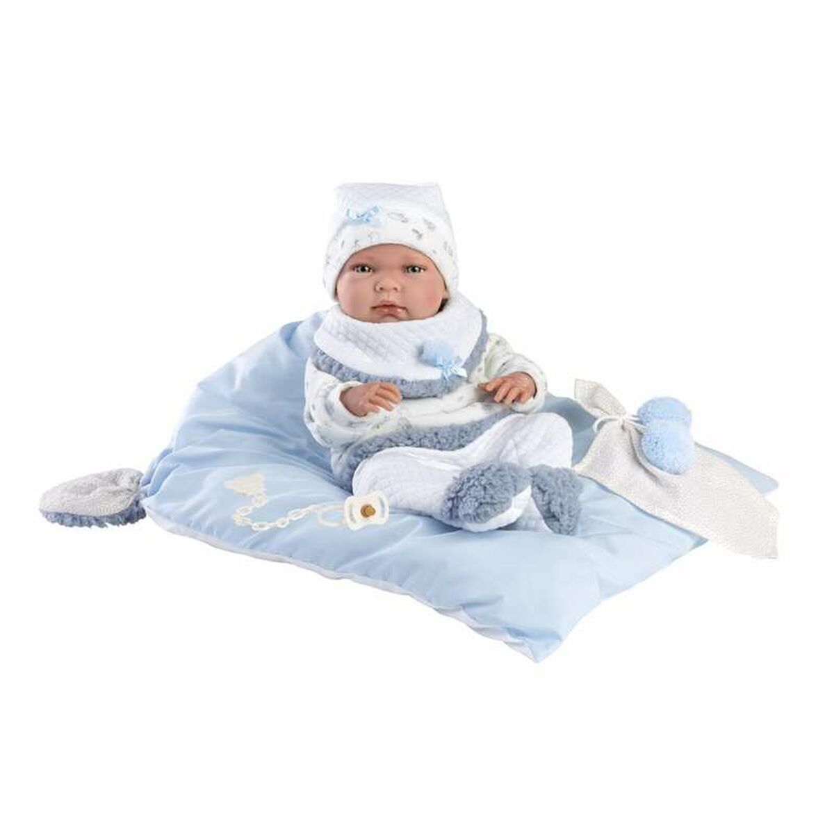 Păpușă Bebe Llorens Nico Albastru 40 cm - Jucarii si jocuri, Păpuși și accesorii