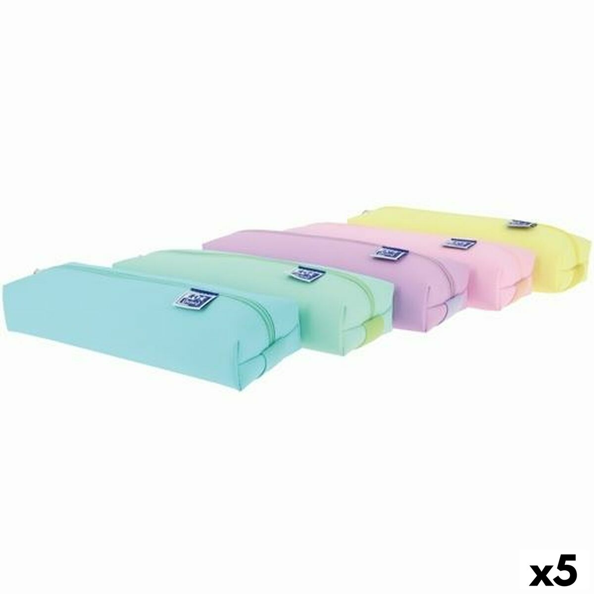 Penar Școlar Oxford LIVE & GO Multicolor 22 x 4 x 4 cm (5 Unități) - Birou și papetărie, Material școlar și educațional