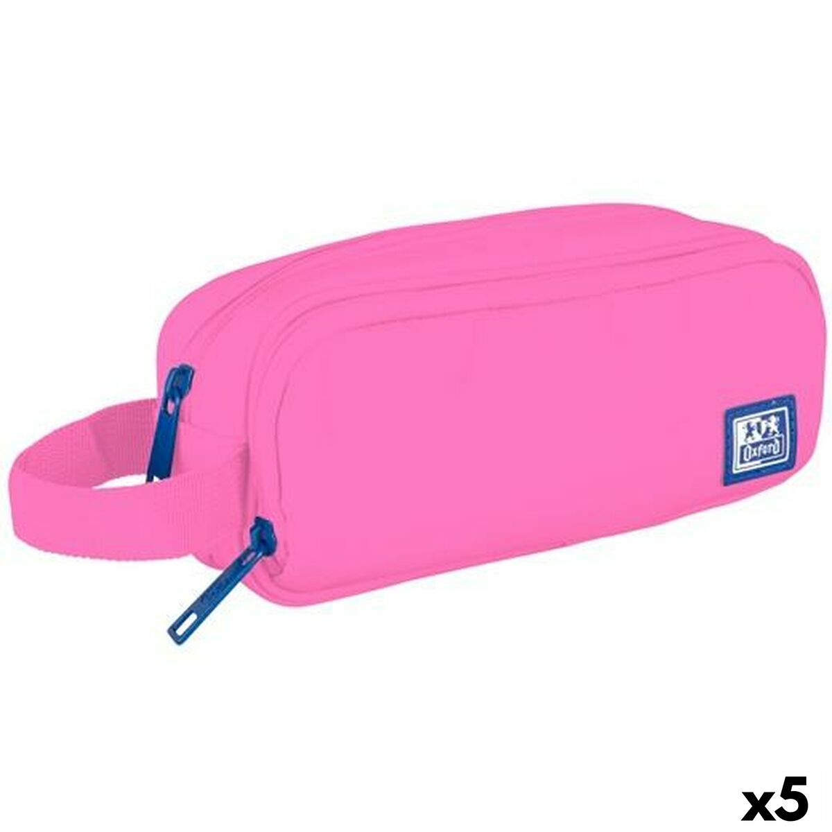 Penar Școlar Oxford KANGOO YOUNG PROOF B-SMART Roz 22,5 x 9,5 x 7 cm (5 Unități) - Birou și papetărie, Material școlar și educațional