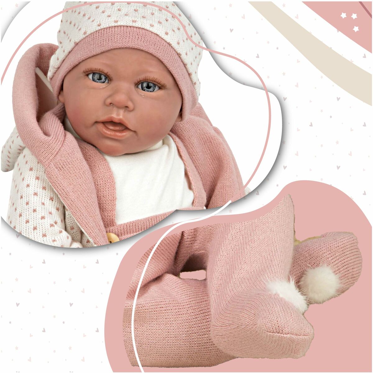 Păpușă Bebe Arias Elegance Anuk 54 cm - Jucarii si jocuri, Păpuși și accesorii