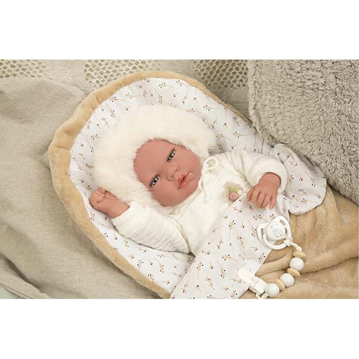 Păpușă bebeluș Arias Reborn Alenandra 40 cm Suzetă - Jucarii si jocuri, Păpuși și accesorii