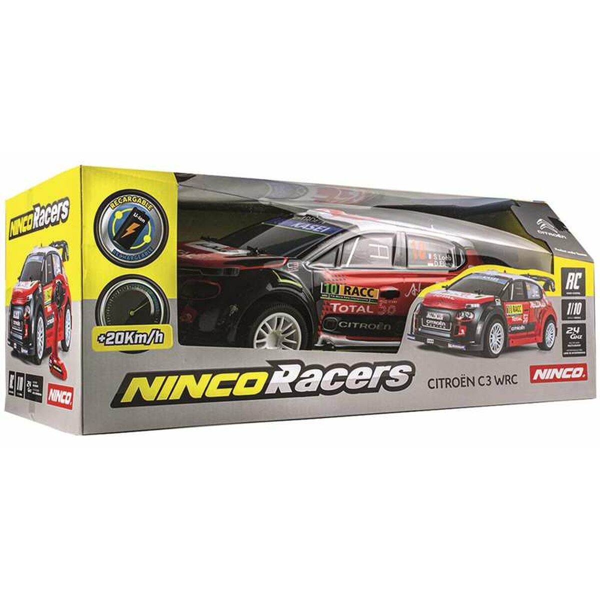 Mașină Radio Control Citroën C3 WRC Ninco Încărcător USB Baterie 2,4 GHz 1:10 - Jucarii si jocuri, Vehicule