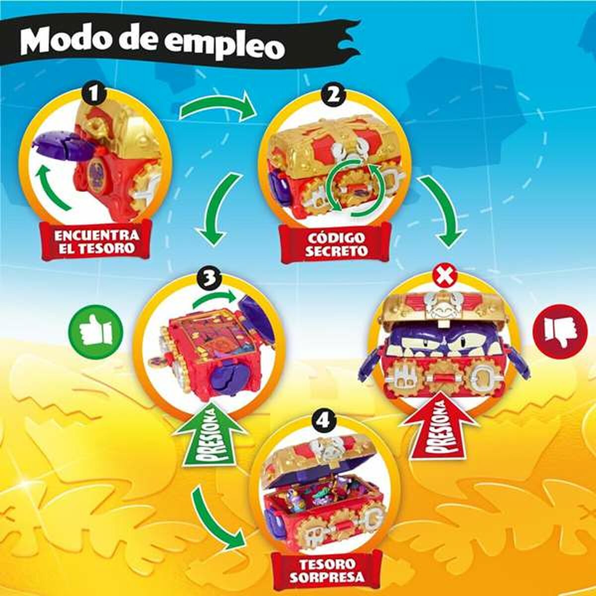 Playset Magicbox Piratix 16,8 x 17,3 x 11,9 cm Cufăr - Jucarii si jocuri, Păpuși și figurine