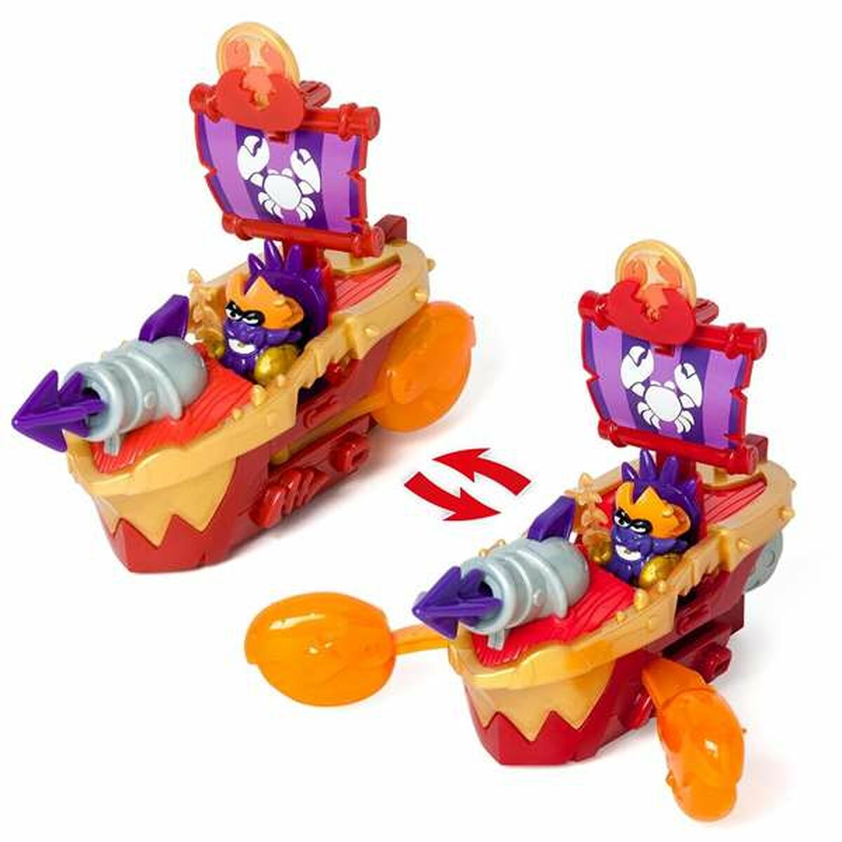 Barcă Pirat Magicbox Sky Hunter/Sea Crusher 15,7 x 20 x 7,4 cm - Jucarii si jocuri, Păpuși și figurine