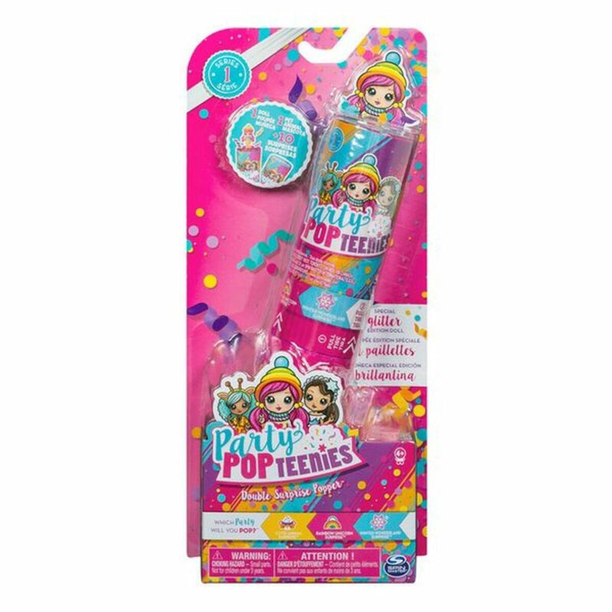 Păpușă Party Popteenies Double Surprise Bizak 115178 - Jucarii si jocuri, Păpuși și accesorii
