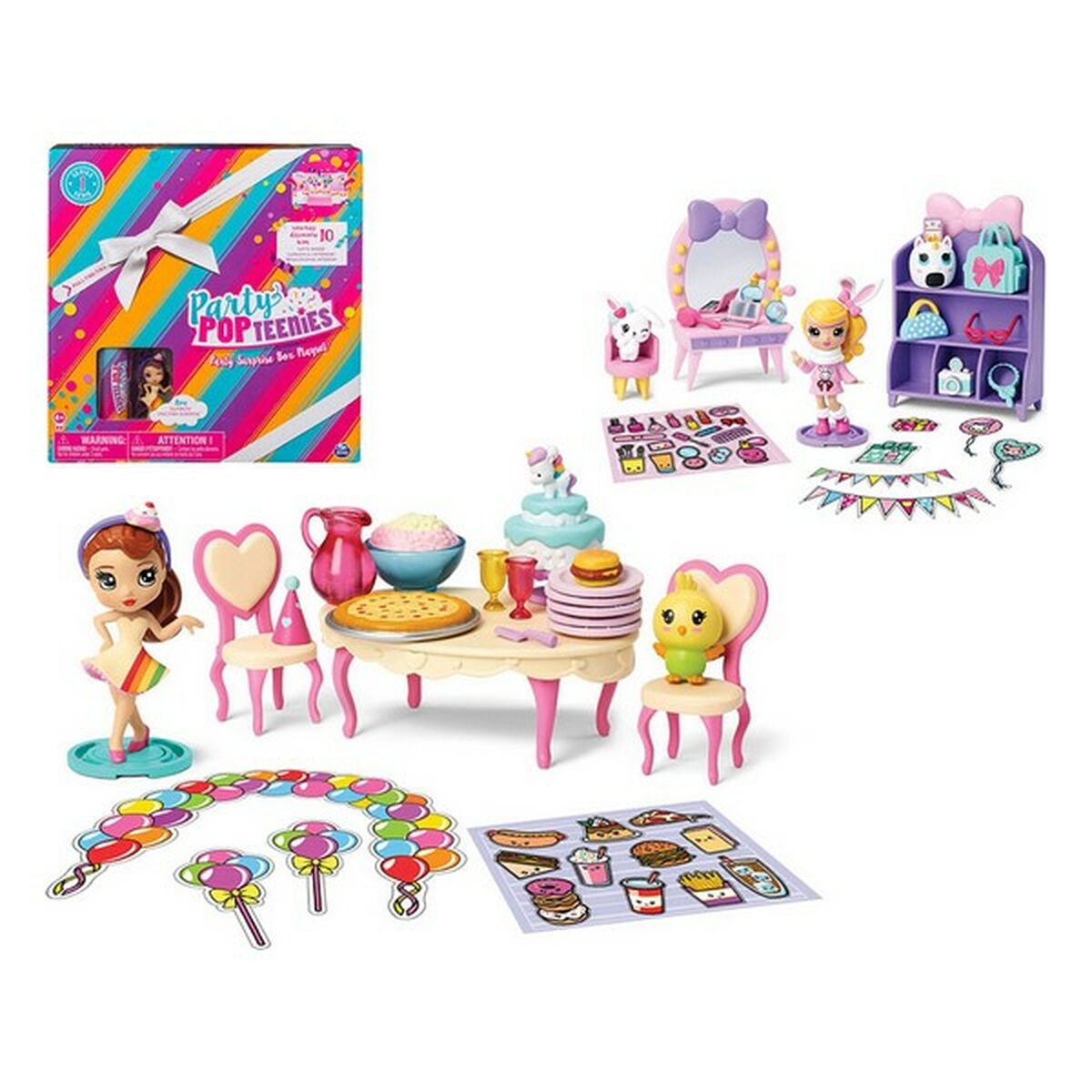 Păpușă Party Pop Teeneis Accesorii Cutie surpriză - Jucarii si jocuri, Păpuși și accesorii