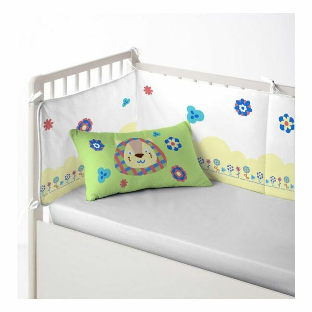 Protector de pătuț Cool Kids Funny Lion (60 x 60 x 60 + 40 cm) - Bebelus, Dormitor