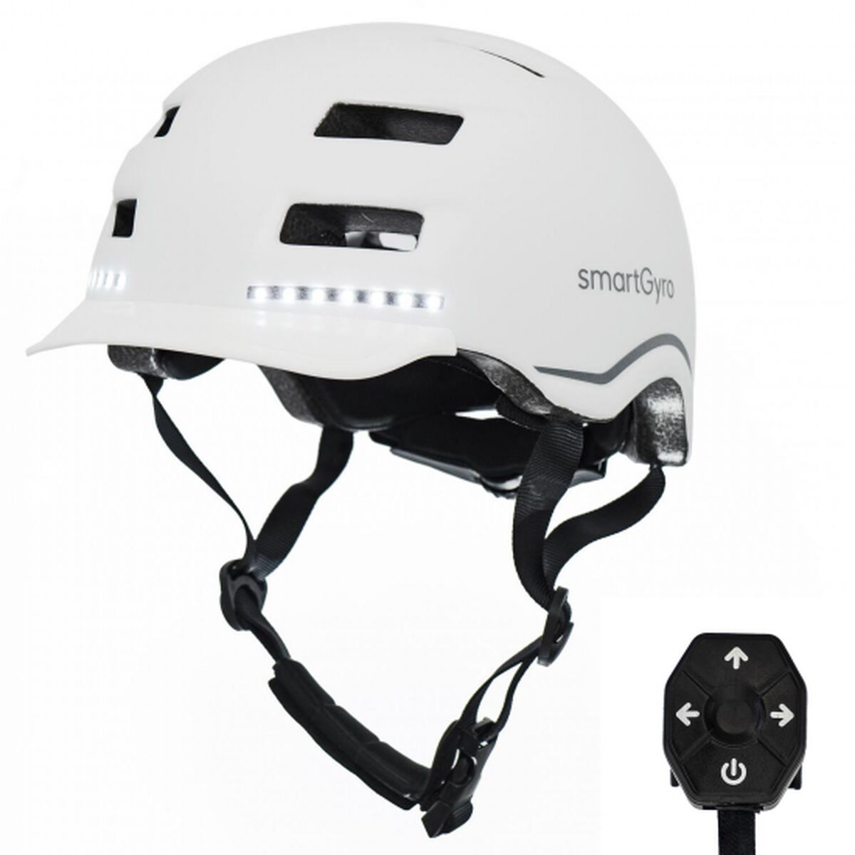 Cască pentru Trotinetă Electrică Smartgyro SMART MAX Alb - Sport și în aer liber, Mobilitate urbană