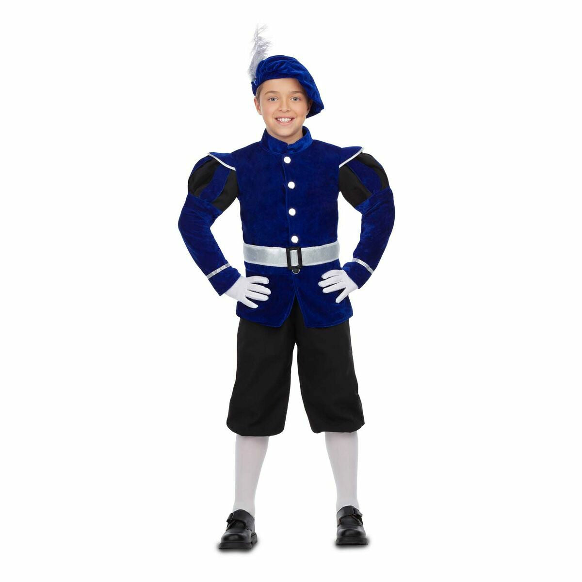 Costum Deghizare pentru Copii My Other Me 4 Piese Paj Albastru - Jucarii si jocuri, Costume și accesorii