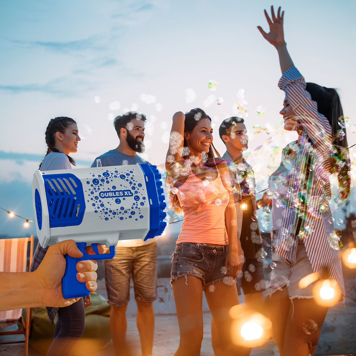 Pistol de Baloane Gigant cu LED Gubles XL InnovaGoods - Jucarii si jocuri, În aer liber și sport