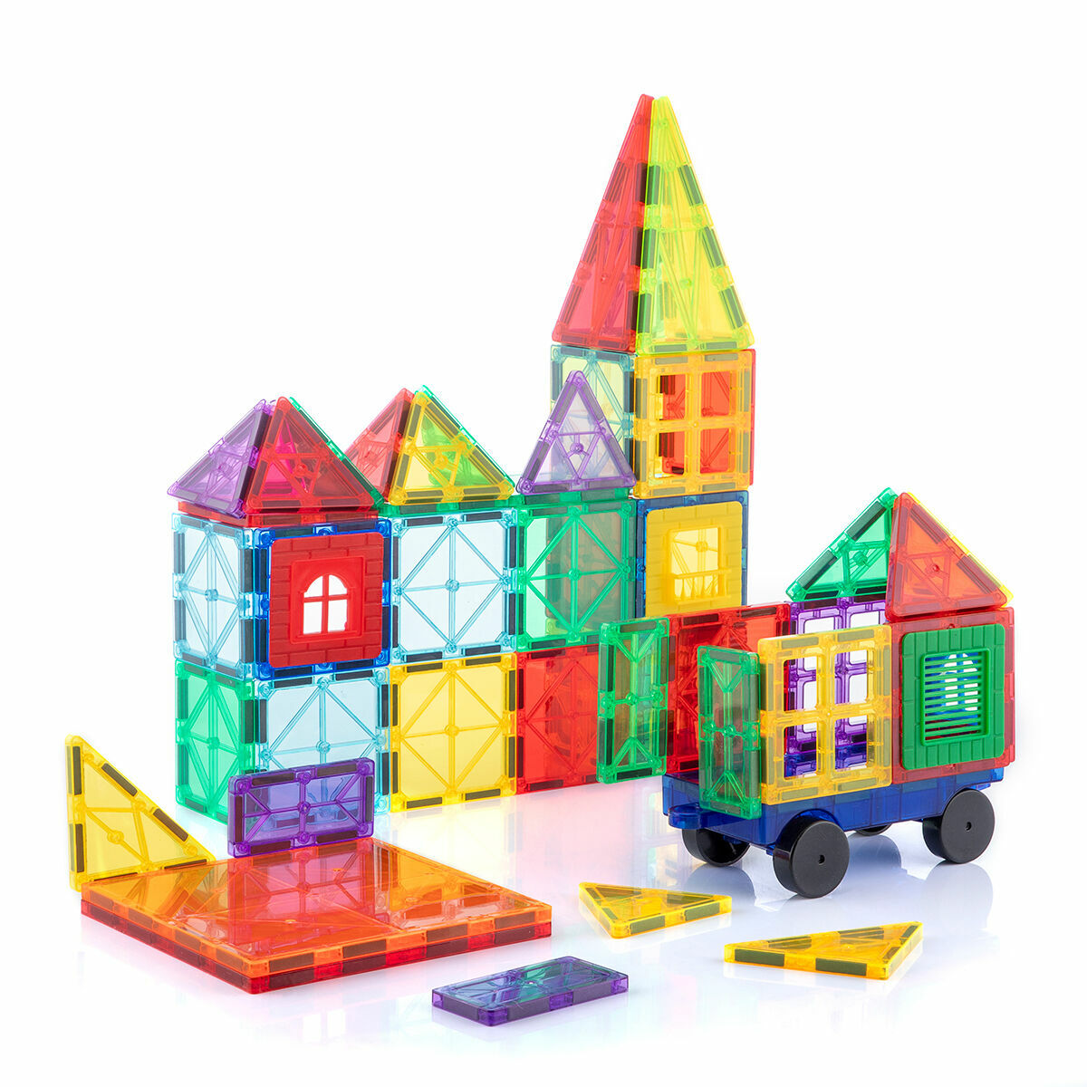 Blocuri de construcție magnetice 3D Magoks InnovaGoods 57 Piese - Jucarii si jocuri