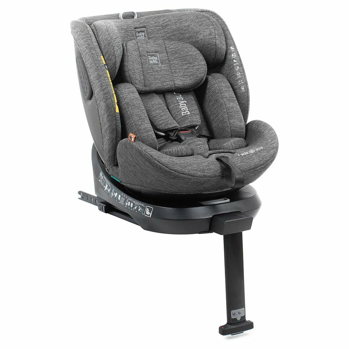Scaun Auto Babyauto CORE Gri 0 (de 0 a 10 kilos) I (9 - 18 kg) II (15-25 kg) III (22 - 36 kg) Infantil ECE R129/04 - Bebelus, Scaune auto și accesorii